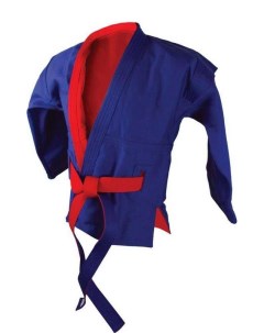 Куртка для самбо двухсторонняя AX55 красно синяя Atemi