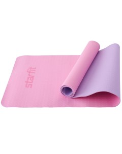 Коврик для йоги и фитнеса 173x61x0 4см TPE FM 201 розовый пастель фиолетовый пастель Starfit