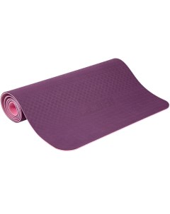 Коврик для йоги и фитнеса 6 мм профессиональный фиолетово розовый 173x61x0 6 Profi-fit