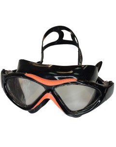 Очки маска для плавания взрослая черно оранжевые E36873 10 Sportex
