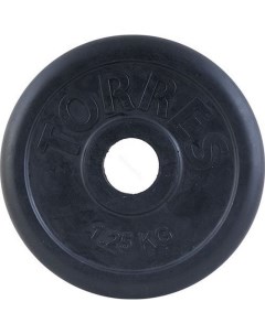 Диск обрезиненный PL50681 D25 мм 1 25 кг черный Torres