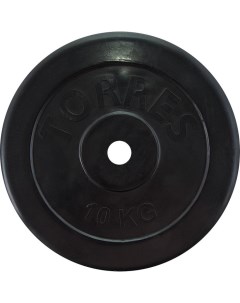 Диск обрезиненный PL507110 D25 мм 10 кг черный Torres