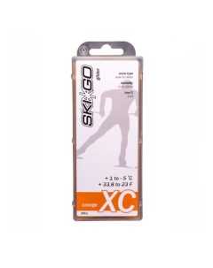 Парафин углеводородный XC Glider Orange для мелкозерн снега 1 С 5 С 200 г Skigo