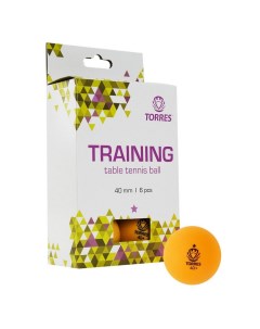 Мяч для настольного тенниса Training 1 TT21015 6 шт оранжевый Torres