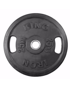 Диск евро классик с двумя хватами 25 кг черный Iron king