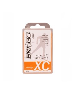 Парафин углеводородный XC Glider Orange для мелкозерн снега 1 С 5 С 60 г Skigo
