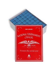 Мел National Tournament Chalk 144шт 07595 Blue Silver cup