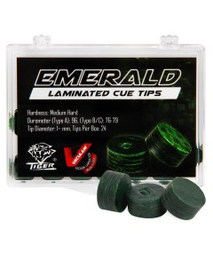 Наклейка для кия Emerald 14мм Мedium Нard 1шт Tiger