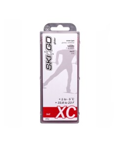 Парафин углеводородный XC Glider Red для стар и искус снега 1 С 5 С 200 г Skigo