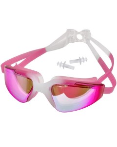 Очки для плавания взрослые с берушами C33452 2 розовые Sportex