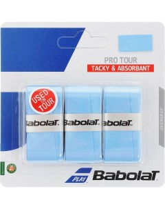 Овергрип Pro Tour X3 653037 136 упак по 3 шт 0 6 мм 115 см голубой Babolat