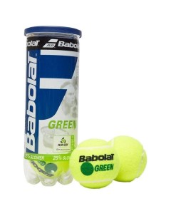 Мячи для большого тенниса Green 501066 3 шт желто зеленый Babolat