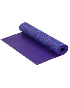 Коврик для фитнеса и йоги PVC 173х61х0 5см фиолетовый с принтом Larsen