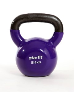 Гиря виниловая 24 кг DB 401 фиолетовый Starfit