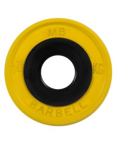Диск олимпийский d51мм евро классик MB PltCE 1 25 1 25 кг желтый Mb barbell