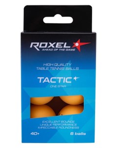 Мячи для настольного тенниса 1 Tactic 6 шт оранжевый Roxel