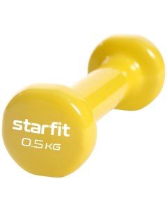 Гантель виниловая Core 0 5 кг DB 101 желтый Starfit