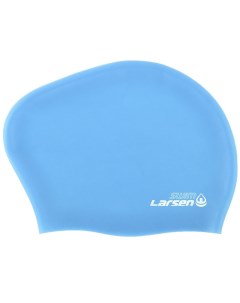 Шапочка плавательная для длинных волос LC SC808 голубая Larsen