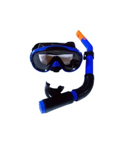 Набор для плавания юниорский маска трубка ПВХ E39245 1 синий Sportex