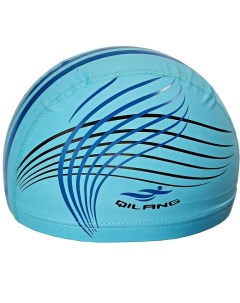 Шапочка для плавания с принтом ПУ E36890 0 голубой Sportex