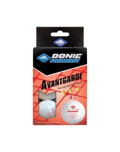Мяч для настольного тенниса 3 Avantgarde 6 шт белый Donic