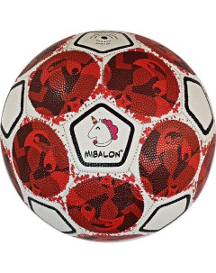 Мяч футбольный R18042 р 5 красный Mibalon