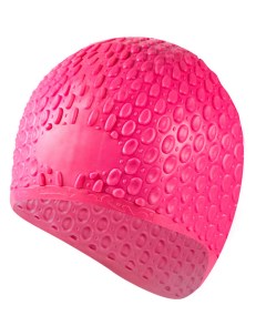 Шапочка для плавания силиконовая Bubble Cap B31519 2 розовый Sportex