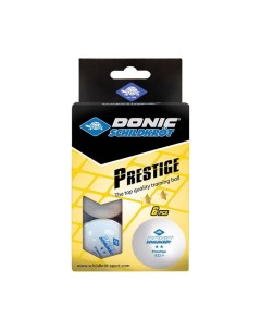 Мяч для настольного тенниса 2 Prestige 6 шт белый Donic