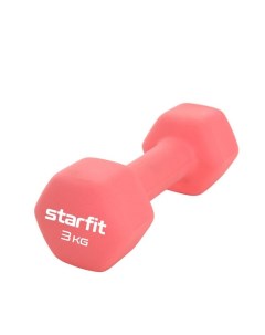 Гантель неопреновая Core 3 кг DB 201 коралловый Starfit