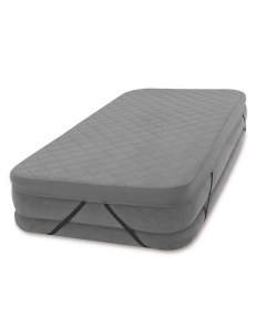 Покрывало-наматрасник для надувной кровати 99х191x10 см 69641 серый Intex