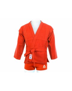 Комплект для Самбо куртка шорты трикотаж плетенный лицензионный красный Nobrand