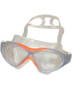 Очки маска для плавания взрослая серо оранжевые E36873 11 Sportex