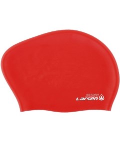 Шапочка плавательная для длинных волос LC SC807 красный Larsen