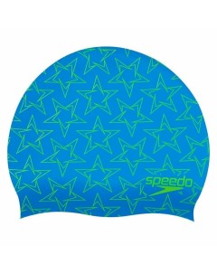 Шапочка для плавания детская BoomStar Jr 8 08386F302 голубо зеленый Speedo