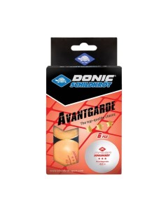 Мяч для настольного тенниса 3 Avantgarde 6 шт оранжевый Donic