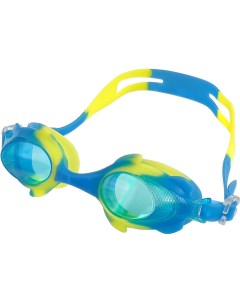 Очки для плавания детские юниорские R18166 3 голубой желтый Sportex