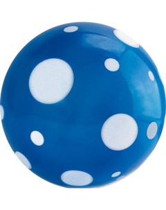 Мяч детский с рисунком горошек MD 23 03 диам 23 см ПВХ сине белый Nobrand