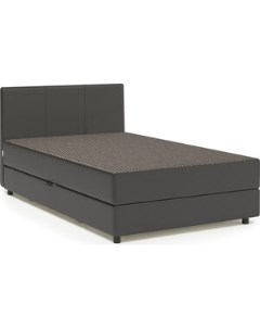 Кровать Классика 100 Корфу коричневый и экокожа шоколад Шарм-дизайн