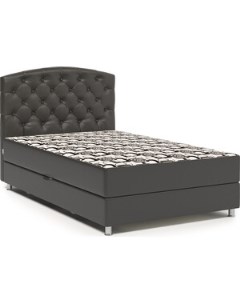 Кровать Премиум 100 экокожа шоколад и ромб Шарм-дизайн