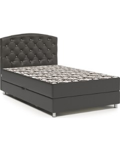 Кровать Премиум Люкс 100 экокожа шоколад и ромб Шарм-дизайн