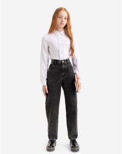 Черные джинсы Slim Tapered для девочки Gloria jeans