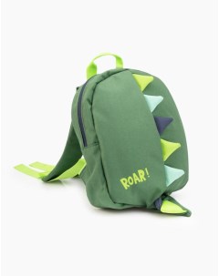 Зеленый рюкзак с декором и принтом Roar для мальчика Gloria jeans