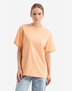 Персиковая базовая футболка oversize из джерси Gloria jeans