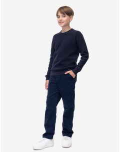 Темно синие утепленные брюки Straight для мальчика Gloria jeans