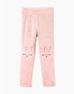 Розовые спортивные брюки Legging с зайчиками для девочки Gloria jeans