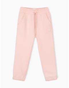 Розовые спортивные брюки Jogger с нашивкой для девочки Gloria jeans