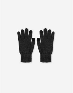Темно серые перчатки touch screen для смартфона мужские Gloria jeans