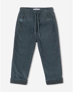 Синие утепленные брюки Loose из вельвета для мальчика Gloria jeans