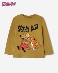 Хаки лонгслив с принтом Scooby Doo для мальчика Gloria jeans
