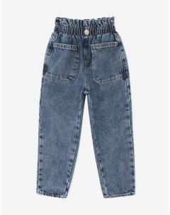 Джинсы Paperbag с карманами для девочки Gloria jeans